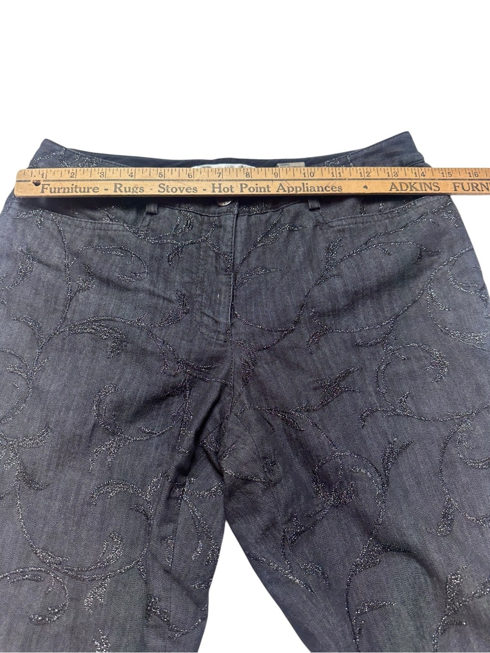Peter Nygard Collection 2-Piece Metallic Jacquard Jacket Pants Suit 4 - Picture 4 of 16